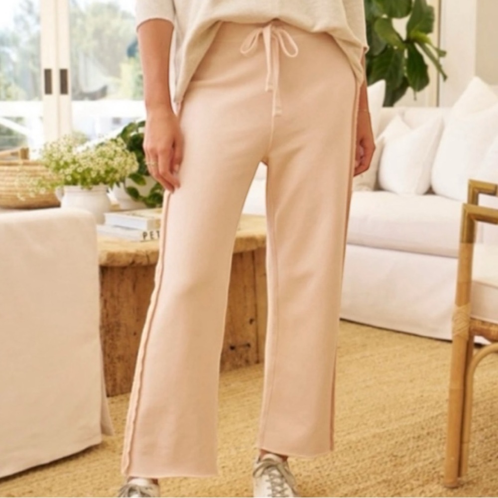 FRANK & EILEEN, BELLA FULL SWEATPANT-ALMOND $242.00MSRP, New, W/O Tie